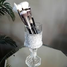 glitter makeup brush holder custom