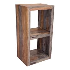 Joda Grey Sheesham Wood Storage Cube