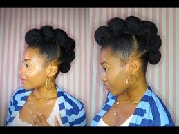 Or you may also straighten your hair before shaping it into an updo. Quick Pony Bun Hawk Natural Hair Natural Hair Styles Natural Hair Tips Black Hair Bun