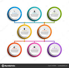 Infographic Design Organization Chart Template Stock