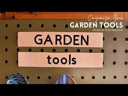 Garden Tools With A Pegboard