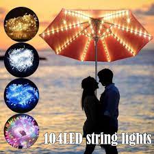 Patio Umbrella String Lights 104 Led 8