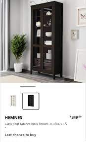 Hemnes Glass Door Cabinet Ikea