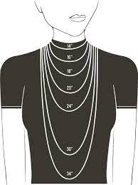 Measure between the marks to determine the circumference in millimeters. Necklace Size Chart For Women Ladies Are You Confused About Which By Gemn Jewelery Medium