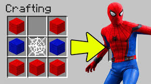 craft the spiderman outfit in minecraft