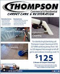 carpet cleaning thompson carpet care