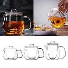 Clear Glass Teapot Kettle Tea Pot With