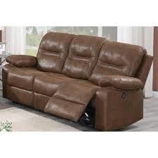 Faux Leather 3 Seater Straight Sofa