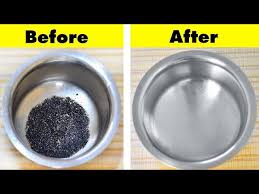 how to clean burnt vessel easily