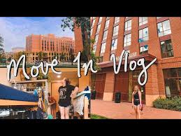college move in vlog freshman year at