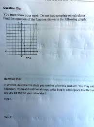 Solved Question 15a You Must Show