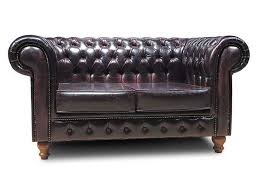 chesterfield no leather 2 seater sofa