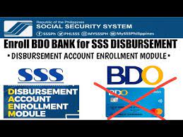 how to enroll bdo bank to your sss