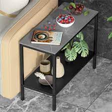 End Table Storage Shelves Console Table