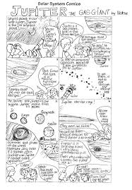 Solar System Comics Jupiter Saturn Information Design