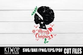 Shop at www.svgcuts.com coupon code valid for a limited time. Christmas Black Woman Afro Svg Graphic By Ktwop Creative Fabrica