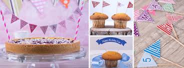 Die kuchen wimpel mit der happy birthday aufschrift können individuell mit dem namen des geburtstagskinds ergänzt. Kuchenfahnchen Wimpel Kostenlos Ausdrucken