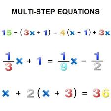 what are multi step equations and how