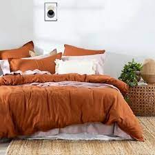 burnt orange color bedding sets washed