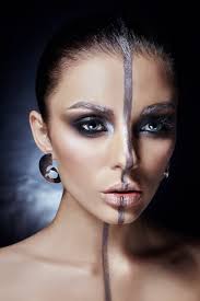 creative makeup woman face
