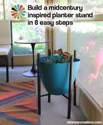 Display all the beauty of your plants and flowers with planters and plant stands. Build A Midcentury Inspired Planter Stand In 8 Easy Steps