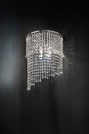 Chrome And Crystal 2 Lights Long Wall Lamp Masiero Murano And Crystal Chandeliers Lamps And Wall Lights Ref 18110179