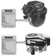 how to locate your kohler engine details