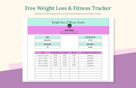 free weight loss fitness tracker