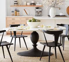 Our dining tables make a statement for both formal and casual tables rooms of different styles and sizes. Chapman Oval Marble Pedestal Dining Table Pottery Barn Australia