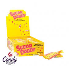 Invented in 1925 by a chocolate salesman, it has become one of the most famous of all retro candies. Sugar Daddy Mini Caramel Pops 48ct Candystore Com