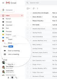 start or join a google meet from gmail