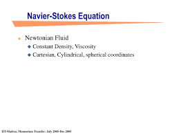 ppt navier stokes equation powerpoint