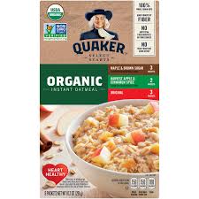 quaker organic instant oatmeal variety