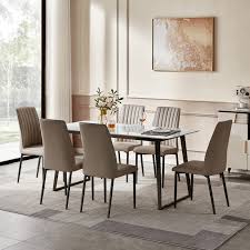 crosby dining set with 6 thibaud chairs