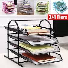 Bakeey 4 Tiers File Tray Letter Tray 4