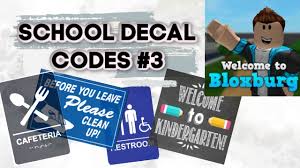 See the best & latest bloxburg codes for painting on iscoupon.com. School Decal Codes 3 Welcome To Bloxburg Youtube