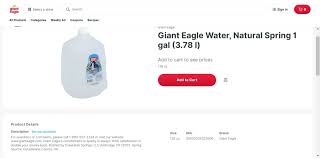 giant eagle removes bottled water