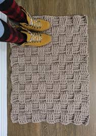 diy easy chunky crochet rug pattern