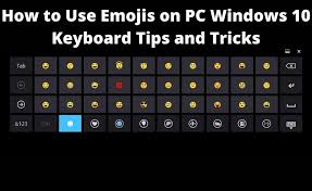 how to use emojis on pc windows 10