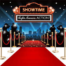 photo backdrop with red carpet runner