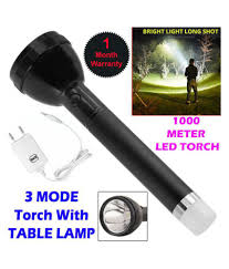 50w rechargeable flashlight torch pack