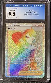 Arezu - Pokemon Lost Origin Rainbow Secret Rare Trainer 204/196 CGC 9.5 Gem  Mint | eBay