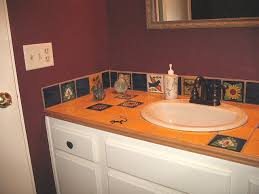 mexican tile vanity top accents and