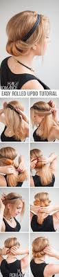 how to do a chic rolled updo hair romance