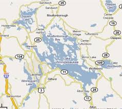Lake Winnipesaukee Map In 2019 Ossipee Lake New Hampshire