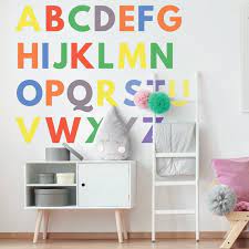 Large Colourful Alphabet Wall Stickers