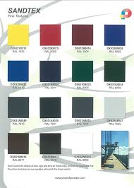 Protech Oxyplast Powder Coatings Color Charts