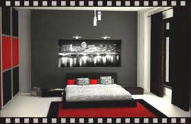 red and black bedroom interior design ideas