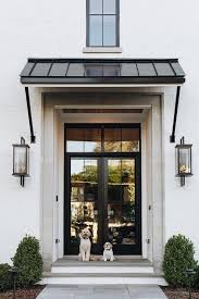 Black French Doors With Black Metal