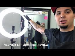 Neewer 18 Inch Light Ring Barber Review Youtube